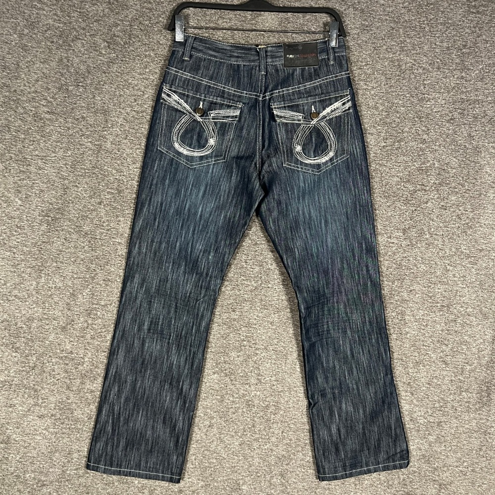 FUBU Jeans The Collection Boot Cut Jeans‎ Girls Size 16 Embroidered Flap Pocket